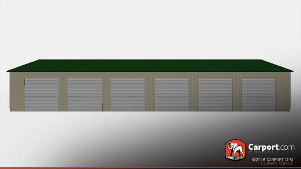 36x81 Steel Garage Drive Through 1