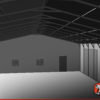 36x81 Steel Garage Drive Interior 2