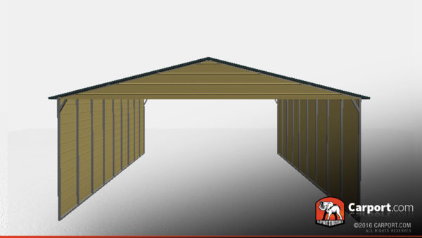 triple wide carport with closed sides